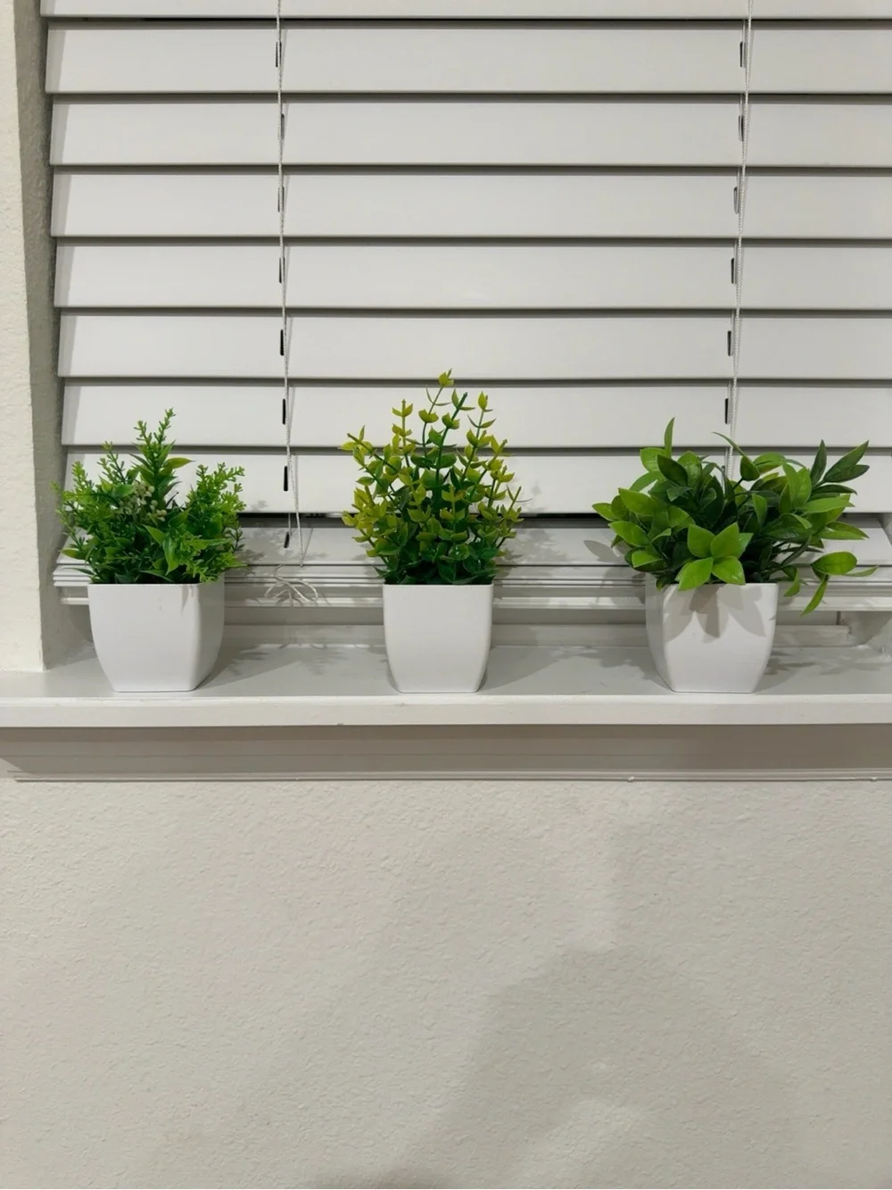 3PK Small Artificial Green Potted Plant